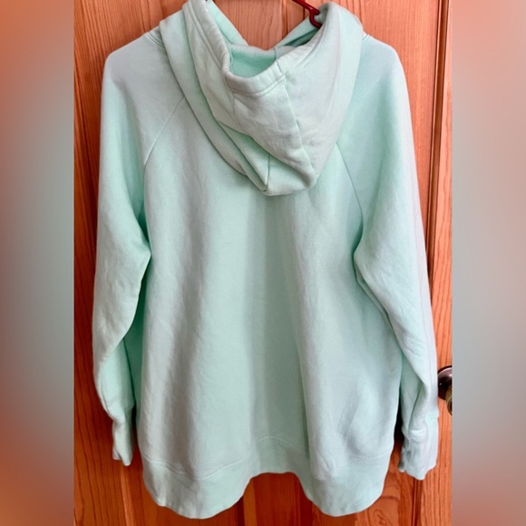 Under Armour Women's 1X Mint Green Hoodie Cozy Pastel Athleisure Designer Cotton - Picture 11 of 14